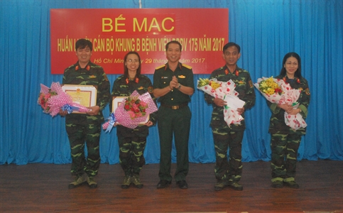 Bệnh viện Quân y 175: Huấn luyện cán bộ khung B bệnh viện dự bị động viên 100% đạt yêu cầu