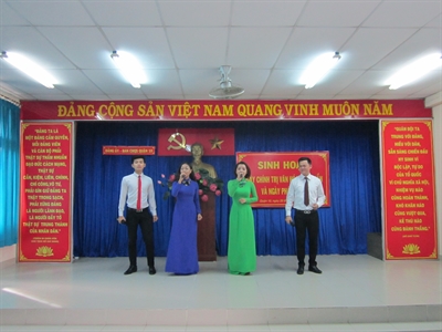 Ban CHQS Quận 10: Sinh hoạt ngày chính trị, văn hóa tinh thần tháng 9