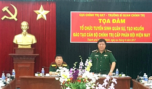 Cục Chính trị Quân khu và Trường Sĩ quan chính trị: Tọa đàm tổ chức tuyển sinh quân sự