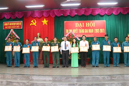 Ban CHQS huyện Đất Đỏ tổ chức Đại hội thi đua quyết thắng