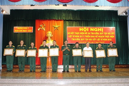 Quân khu 7: Không ngừng tìm kiếm, quy tập hài cốt liệt sĩ