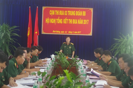 Sư đoàn 5: Các cụm thi đua Tổng kết Phong trào Thi đua quyết thắng năm 2017