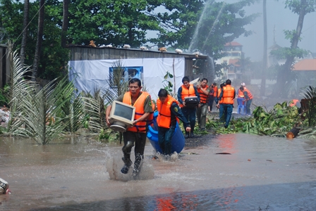 Quận Bình Thạnh, Thành phố Hồ Chí Minh diễn tập phòng thủ dân sự có một phần thực binh năm 2017