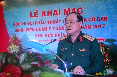 Bộ Quốc phòng khai mạc Hội thi Đội phẫu thuật cứu chữa cơ bản Bệnh viện Quân y toàn quân năm 2017