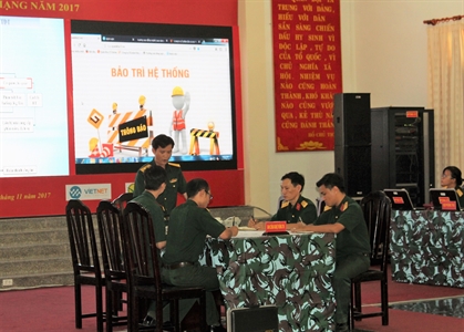 Quân khu 7 diễn tập phòng thủ mạng năm 2017