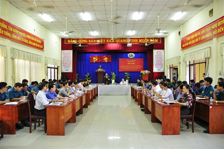 Tổng cục Chính trị khảo sát hoạt động công tác Đảng, công tác chính trị tại Ban CHQS quận Tân Bình (TPHCM)