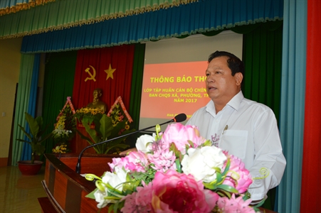 Tỉnh Bình Phước tập huấn cán bộ xã, phường, thị trấn năm 2017