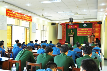 Ban CHQS huyện Hóc Môn: Tổ chức ngày sinh hoạt chính trị, văn hóa tinh thần, ngày pháp luật