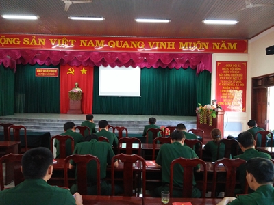 Đảng ủy quân sự huyện Đất Đỏ, tỉnh Bà Rịa – Vũng Tàu: Quán triệt, học tập các nghị quyết Hội nghị Trung ương 6 (khóa XII)