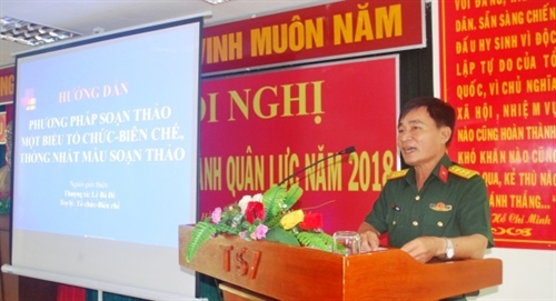 Tập huấn ngành Quân lực năm 2018