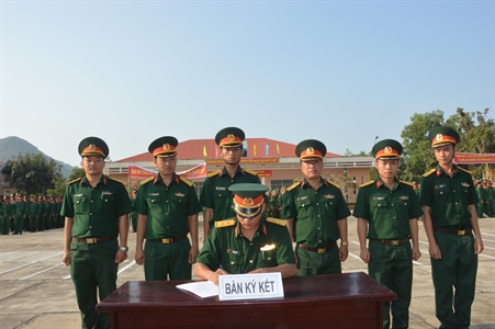 Tuổi trẻ Trung đoàn Minh Đạm rèn đức, luyện tài, xung kích, sáng tạo, đoàn kết, quyết thắng