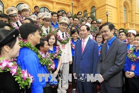 Chủ tịch nước Trần Đại Quang: Tuổi trẻ phải luôn là lực lượng xung kích