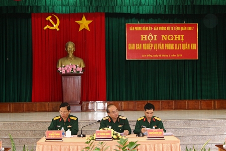 Văn phòng Bộ Tư lệnh Quân khu 7 tổ chức Hội nghị giao ban nghiệp vụ Văn phòng lực lượng vũ trang Quân khu 7 năm 2018