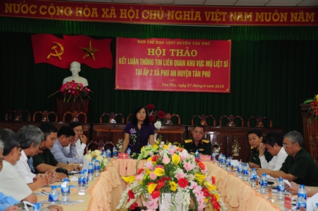 Hội thảo kết luận thông tin tìm kiếm, quy tập hài cốt liệt sỹ